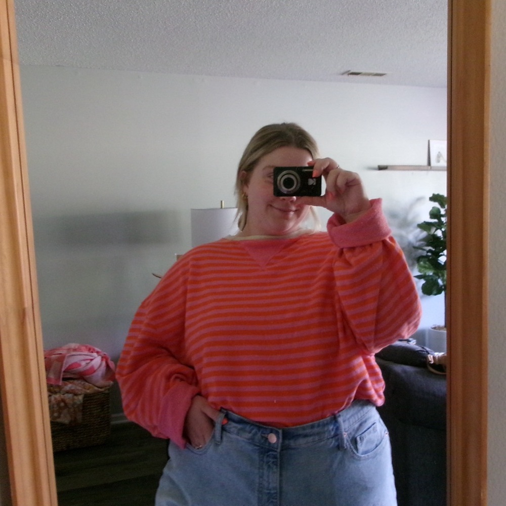 Free People striped crewneck